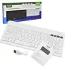 Miniatura 3 de Teclados inalambricos marca Nisuta modelo NSKB58BW Blanco