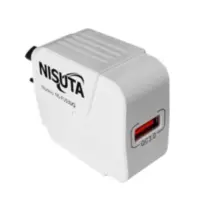 Cargador 18W Usb-A Carga Rapida Qc Sin Cable Nisuta