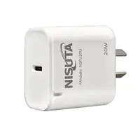 Cargador 20W Usb-C Carga Rapida Pd Nisuta NSFU20U Sin Cable Cargador 20W Usb-C Carga Rapida Pd Nisuta NSFU20U Sin Cable