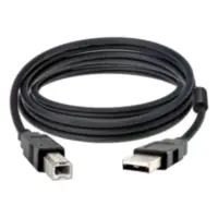 Cable Usb 2.0 A/B Macho-Macho 2 Mts Blindado Negro