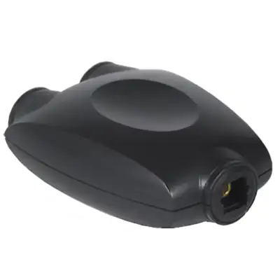 Vista lateral de Adaptador Divisor Splitter Optico Digital Con Ficha Toslink