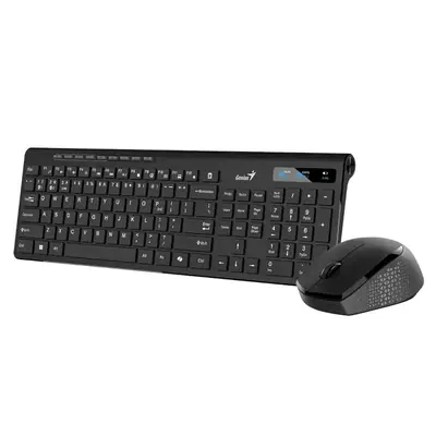 Kit Teclado Y Mouse Genius Inalambrico + Bluetooth Slimstar 8230 Espanol