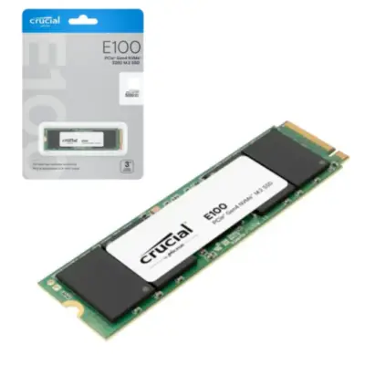 Detalles accesorios de Disco Ssd Estado Solido 480Gb M.2 2280 Crucial E100 Nvme Gen4