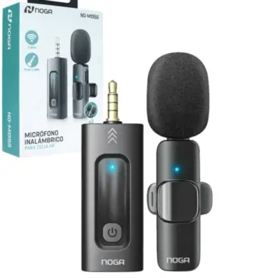 Detalles accesorios de Microfono Corbatero Inalambrico Con Ficha Miniplug 3,5Mm Noga
