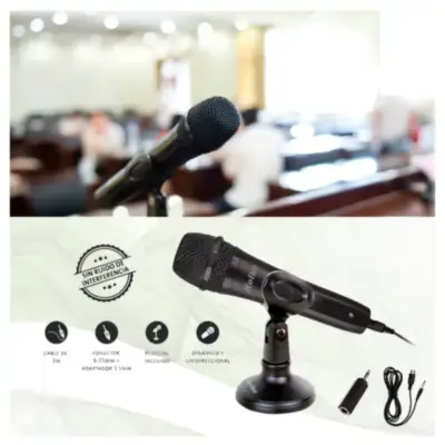 Detalles accesorios de Microfono Pedestal De Mesa Unidireccional Kolke Kpi-269