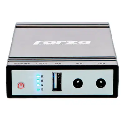 Detalles accesorios de Ups Mini 24W Para Modem-Router-Alarmas Forza DC-140USB