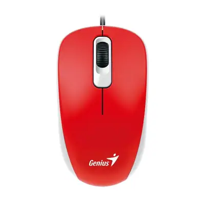 Detalles accesorios de Mouse Genius Dx-110 Usb 1000 Dpi Rojo