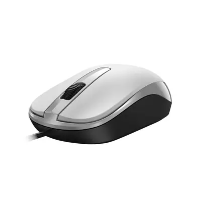 Vista lateral de Mouse Genius Dx-120 Usb 1200 Dpi Blanco