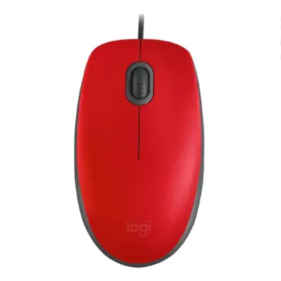 Detalles accesorios de Mouse Logitech M110 Usb Silent 1000 Dpi Rojo