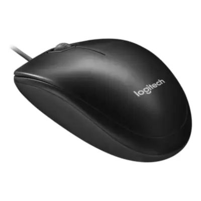 Vista lateral de Mouse Logitech M 90 Usb 1000 Dpi Negro