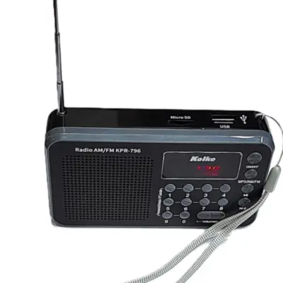 Detalles accesorios de Radio Am/Fm Kolke KPR-796 Usb Recargable Mp3