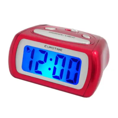 Reloj Despertador Eurotime 1618 Rojo