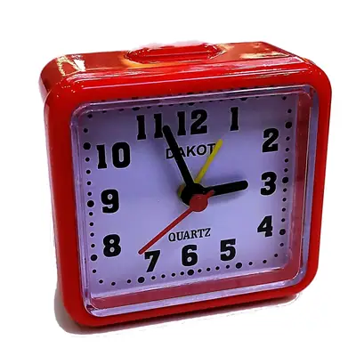 Vista lateral de Reloj Despertador 4 agujas Dakot A3 Rojo