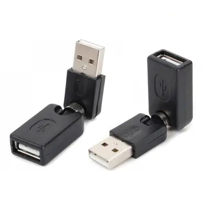 Detalles accesorios de Adaptador Usb 2.0 A-A Macho-Hembra Flexible 180 Grados