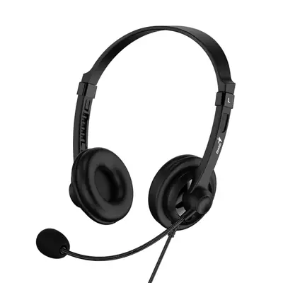 Vista lateral de Auricular Usb Con Microfono Genius Hs-230U Usb-C