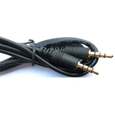 Detalles accesorios de Cable Miniplug 3,5 4 Polos Macho-Macho 1,8 Mts Estandar