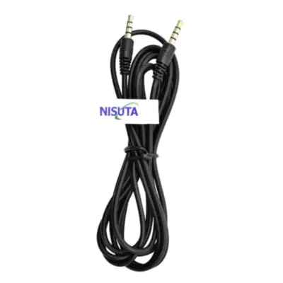 Detalles accesorios de Cable Miniplug 3,5 4 Polos Macho-Macho 1 Mts Nisuta
