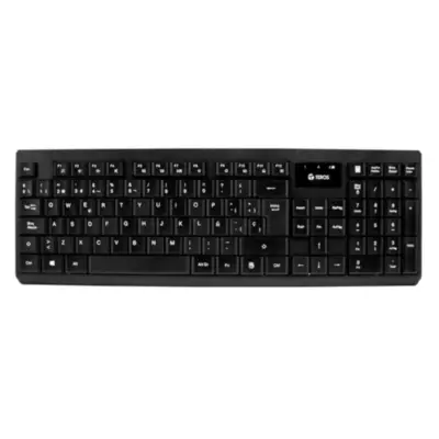 Vista lateral de Kit Teclado Y Mouse Teros Inalambrico TE4071S Espanol