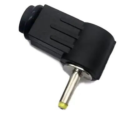 Ficha Dc Hueco 2,5 X 0,7 X 9 Mm Plug Macho 90 Grados