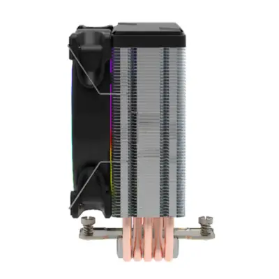 Vista lateral de Cooler AMD FM2 FM1 AM3+ AM3 AM2+ AM2 AM4 AM5 Gamemax Gamma 500