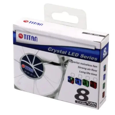 Detalles accesorios de Fan 80Mm Luz Led Tric 3Pin+Adpt 2000Rpm Ruleman Titan