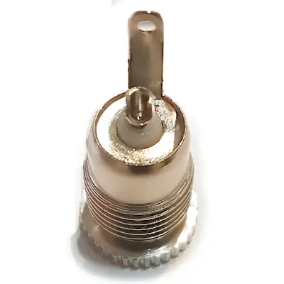 Vista lateral de Ficha Dc Hueco 5,5 X 2,5 Mm Jack Hembra Chasis Rosca Trasera