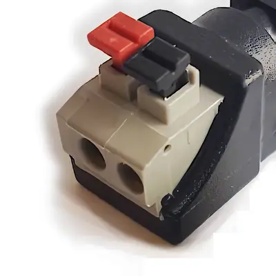 Detalles accesorios de Ficha Dc Hueco 5,5 X 2,1 Mm Jack Hembra Push Terminal