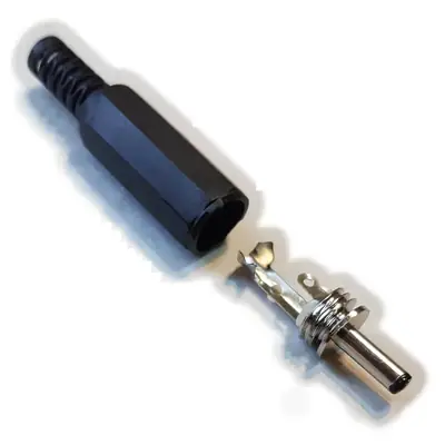 Vista lateral de Ficha Dc Hueco 3 X 1,1 X 9 Mm Plug Macho