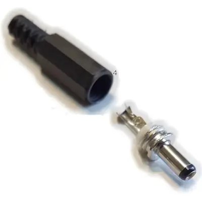 Vista lateral de Ficha Dc Hueco 4 X 1,7 X 9 Mm Plug Macho