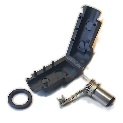 Vista lateral de Ficha Dc Hueco 5,5 X 2,5 X 9,5 Mm Plug Macho 90 Grados