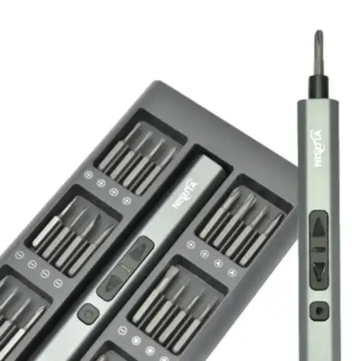 Kit Destornillador Electrico Recargable 82 Piezas Nisuta NSKDE82