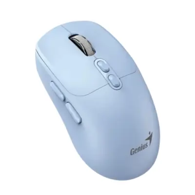 Detalles accesorios de Mouse Bluetooth Inalambrico Genius 2,4 Ghz + BT NX-8080S Celeste