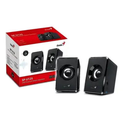 Detalles accesorios de Parlantes Usb Genius Sp-U125 Negro 3W