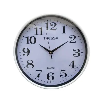 Detalles accesorios de Reloj Pared Agujas Redondo 20 cm Blanco Tressa