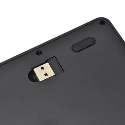Detalles accesorios de Teclado Nisuta Inalambrico + Bluetooth Compacto Espanol Negro Recargable