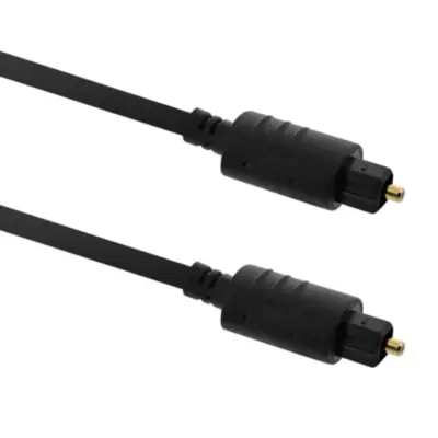 Vista lateral de Cable Audio Optico Digital Toslink Toslink 1 Mts