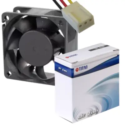 Detalles accesorios de Fan 60Mm 3Pin 25Mm Espesor 4500Rpm Buje Titan