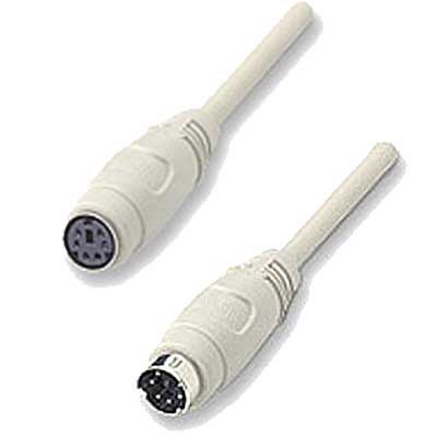 CABLE DB6/DB6 (PS2) MACHO-HEMBRA EXTENSION TEC/MOUSE 1,80 MTS