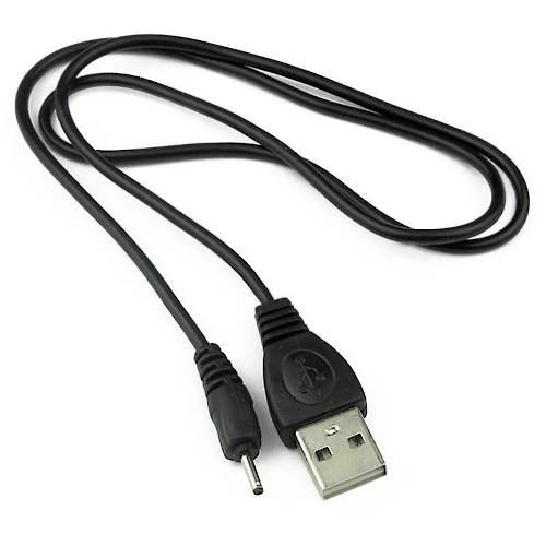 CABLE USB A MACHO / PLUG DC 2,0 x 0,5 mm LARGO 0,6 m