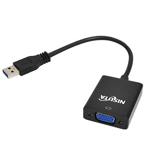 ADAPTADOR CONVERSOR USB MACHO / VGA HEMBRA NISUTA NSCOUSVG2