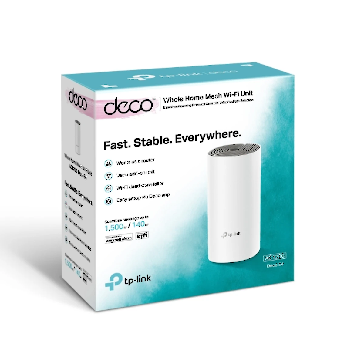 Detalles accesorios de Sistema Wi-Fi Mesh Tp-Link Deco E4 V1 Ac1200 Pack X 1