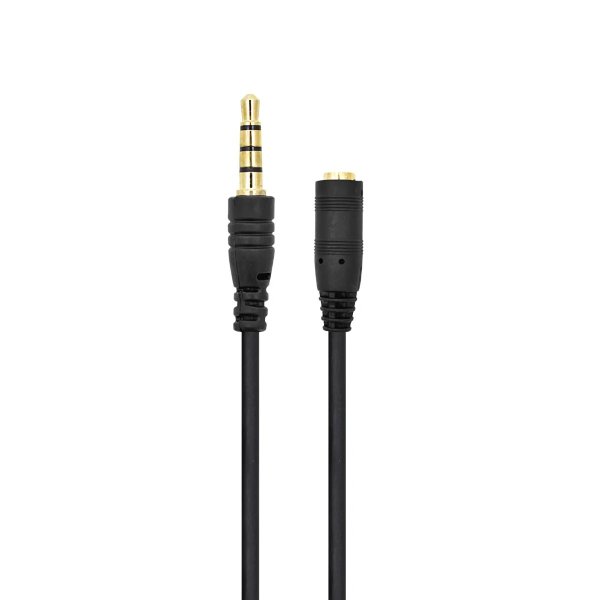 Cable Miniplug 3,5 4 Polos Macho-Hembra 1M Nisuta Negro Cable Miniplug 3,5 4 Polos Macho-Hembra 1M Nisuta Negro