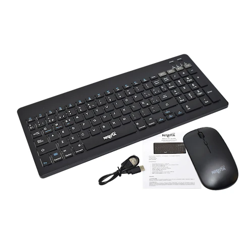 Miniatura 2 de Teclados inalambricos marca Nisuta modelo NSWI58COB Negro