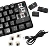 Miniatura 2 de Teclados gamers marca Nisuta modelo NSKBGZ61 rojo