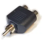 Adaptador Rca Macho A 2 X Rca Hemb