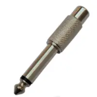 Adaptador Plug 6,5 Mono Macho A Rca Hembra Metalico