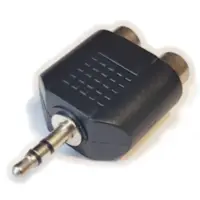 Adaptador Miniplug 3,5 Estereo Macho A 2 Rca Hemb