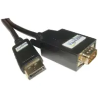Adaptador Conversor Displayport Macho / Vga Macho Cable 1,8M Adaptador Conversor Displayport Macho / Vga Macho Cable 1,8M