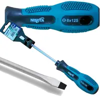 Destornillador Plano Sl 6X125Mm Marca Nisuta Nsdepl6125 