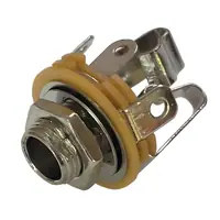 Conector Ficha Estereo Jack 6,5 Hembra Metal Chasis S/Corte Rosca